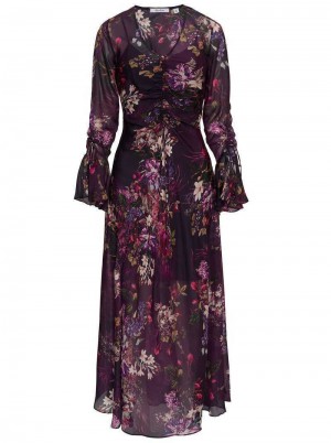 Aubergine Robert Graham Diana Dress | 539721TEL