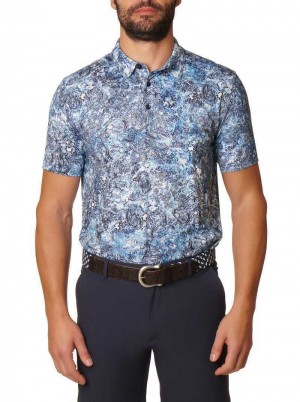 Blue Robert Graham Beatty Polo | 324601YRZ