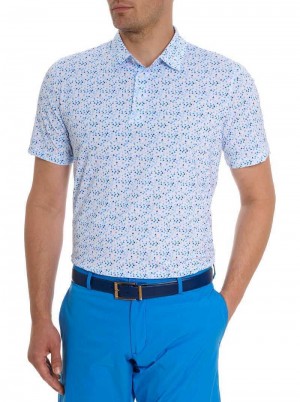 Blue Robert Graham Calder Polo | 876423JRP