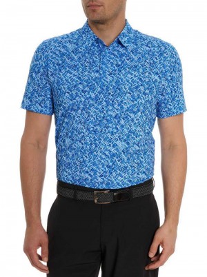 Blue Robert Graham Tyne Polo | 438251GLY