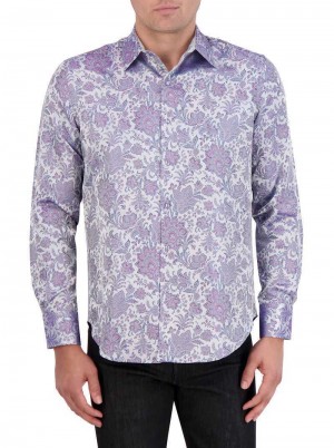 Classic Robert Graham Limited Edition Portiere Long Sleeve Button Down Shirt | 308217PNC