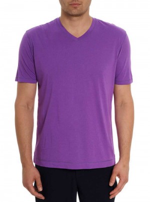 Grape Robert Graham Eastwood T-shirt | 459371JSX