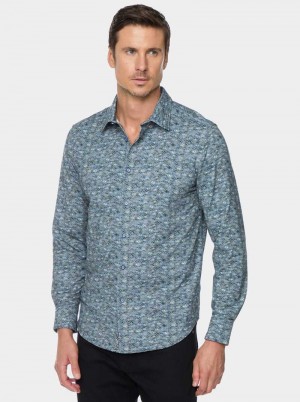 Grey Robert Graham Clarendon Long Sleeve Button Down Shirt | 852740SXK