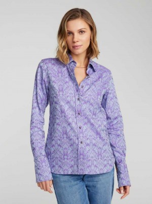 Lilac Robert Graham Priscilla Shirt | 427081BNW