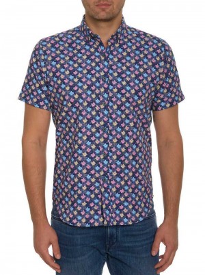 Multi Robert Graham Clyford Short Sleeve Button Down Shirt | 984253WOA