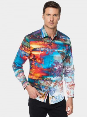 Multi Robert Graham Inverness Long Sleeve Button Down Shirt | 809147KUQ