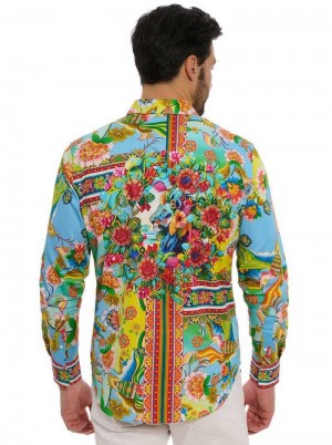 Multi Robert Graham Limited Edition Hidden Lion Long Sleeve Button Down Shirt | 128790BJK