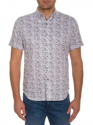 Multi Robert Graham Painted Faces Short Sleeve Button Down | 098134WLV