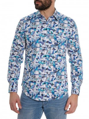 Multi Robert Graham Pavones Long Sleeve Button Down Shirt | 264538IEP