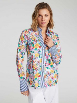 Multi Robert Graham Priscilla Shirt | 901647MKZ