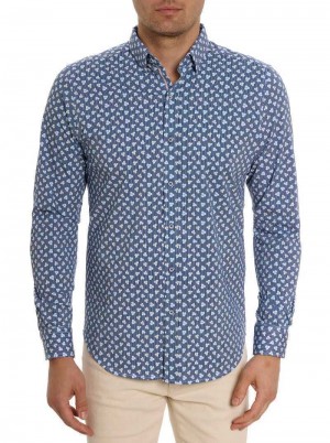 Multi Robert Graham Senan Long Sleeve Knit Shirt | 624057HKM