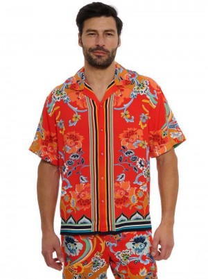 Multi Robert Graham Taj Short Sleeve Button Down Shirt | 743125TBU