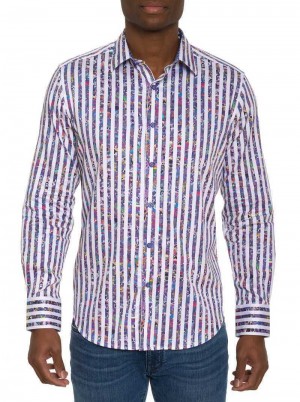 Multi Robert Graham Tonale Long Sleeve Button Down Shirt | 627931HNK