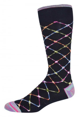 Navy Robert Graham Ashbrook Sock | 219756RCE