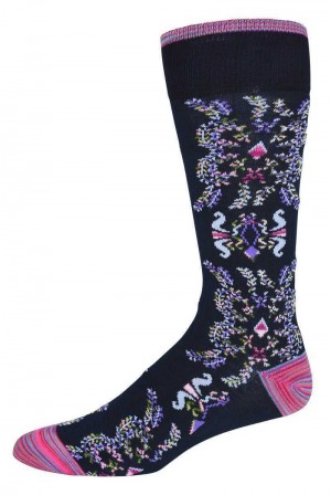 Navy Robert Graham Warsaw Sock | 453792JYC