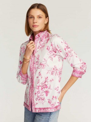 Pink Robert Graham Hadley Shirt | 143967CFW