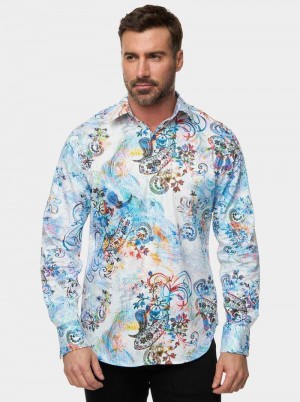 Tall Robert Graham Apex Long Sleeve Button Down Shirt Tall | 398217ZCG