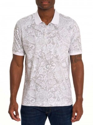 White Robert Graham Dozer Polo | 067214BTF