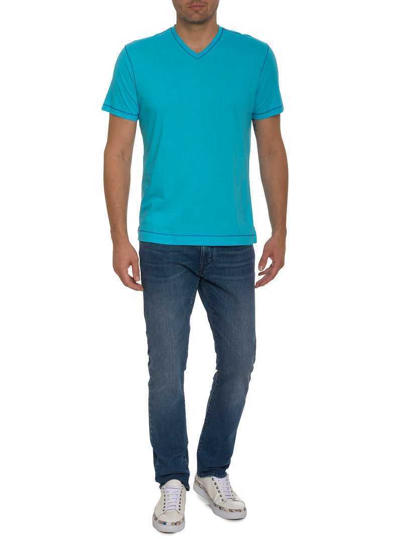 Aqua Robert Graham Eastwood T-shirt | 091637PDM