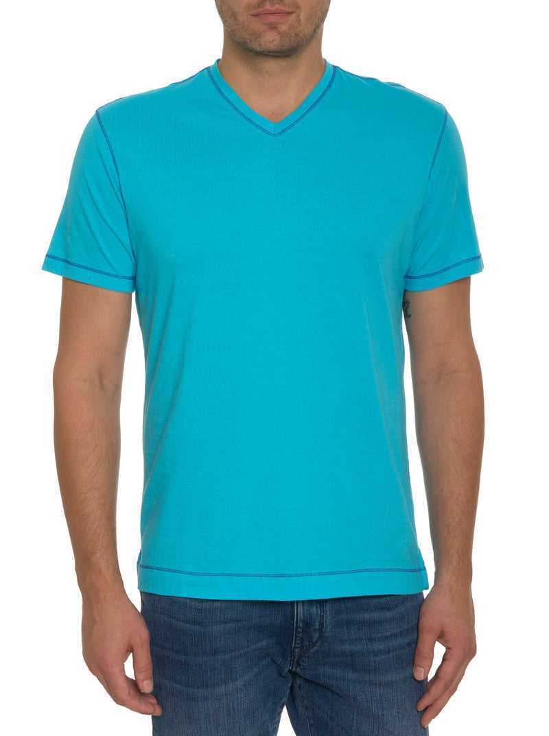 Aqua Robert Graham Eastwood T-shirt | 091637PDM