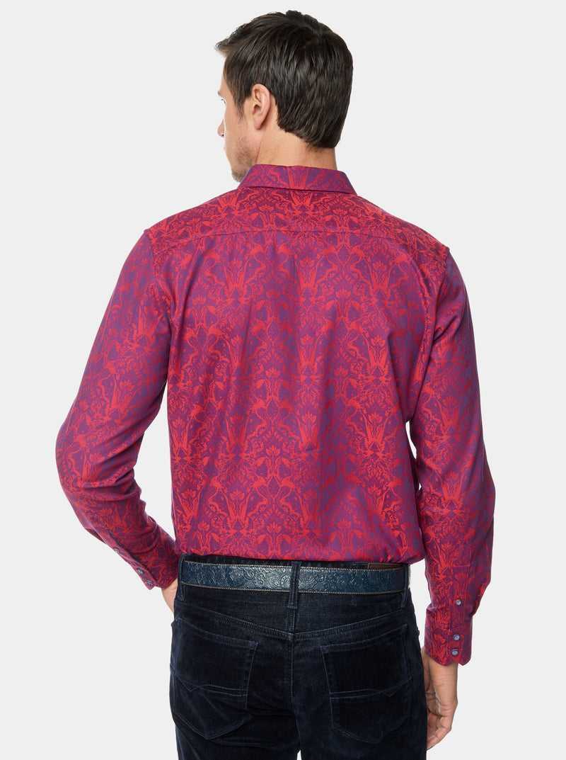 Berry Robert Graham Highland Long Sleeve Button Down Shirt | 812750WTA