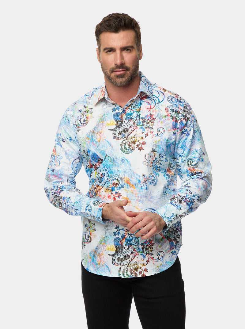 Big Robert Graham Apex Long Sleeve Button Down Shirt Big | 134087MCX