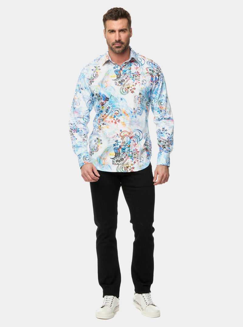 Big Robert Graham Apex Long Sleeve Button Down Shirt Big | 134087MCX