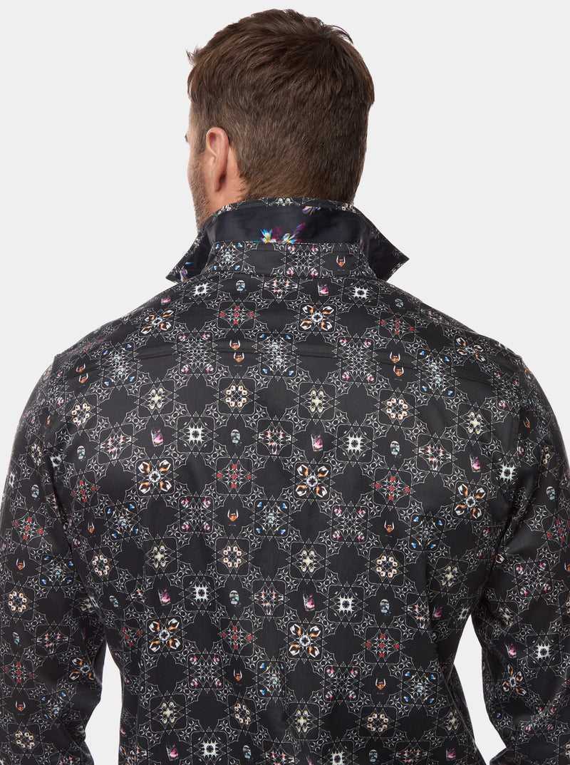 Black Robert Graham Buena Vista Long Sleeve Button Down Shirt | 201348QUP