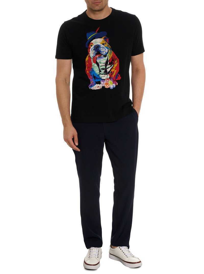 Black Robert Graham Casino Graham T-shirt | 986543WHK