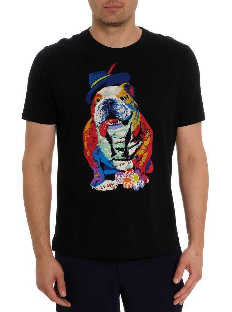 Black Robert Graham Casino Graham T-shirt | 986543WHK