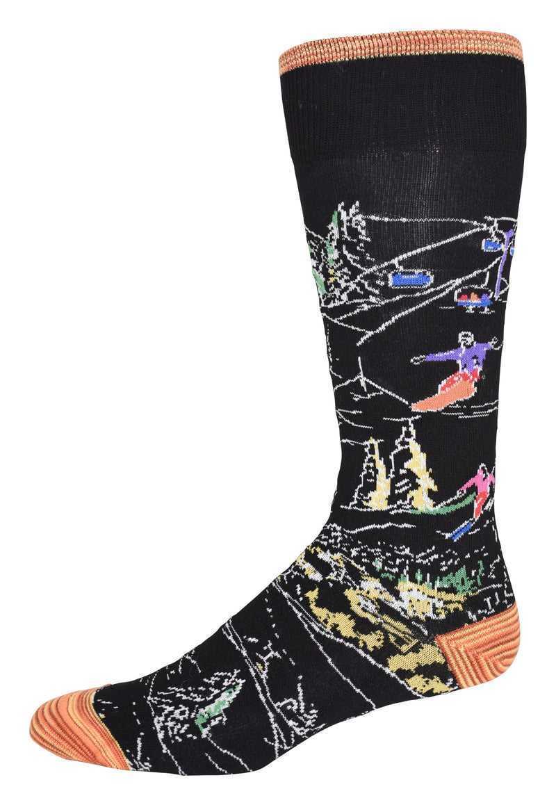 Black Robert Graham Gondola Sock | 087243UPM