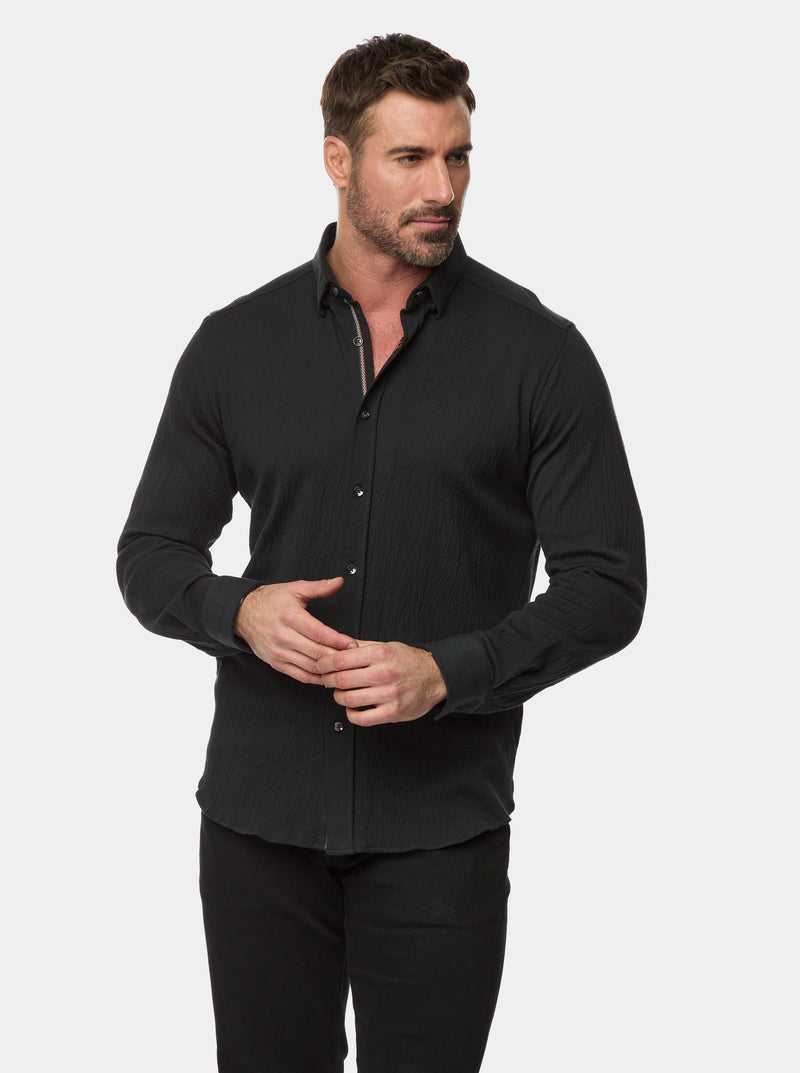 Black Robert Graham Hammond Long Sleeve W Oven Shirt | 260581UWR