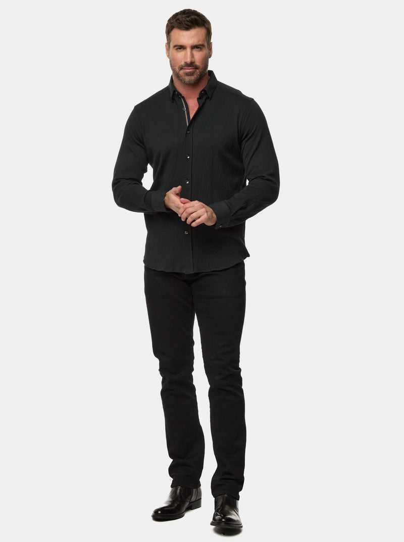 Black Robert Graham Hammond Long Sleeve W Oven Shirt | 260581UWR