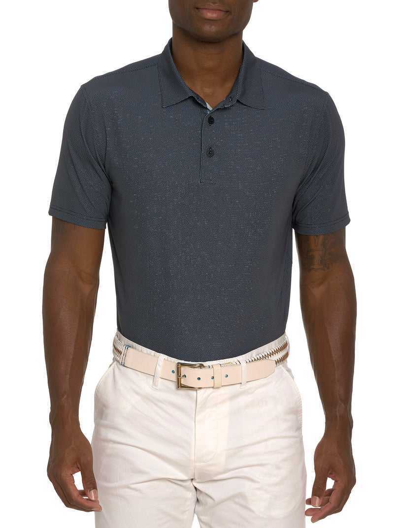 Black Robert Graham Hyde Performance Polo | 714823HSB