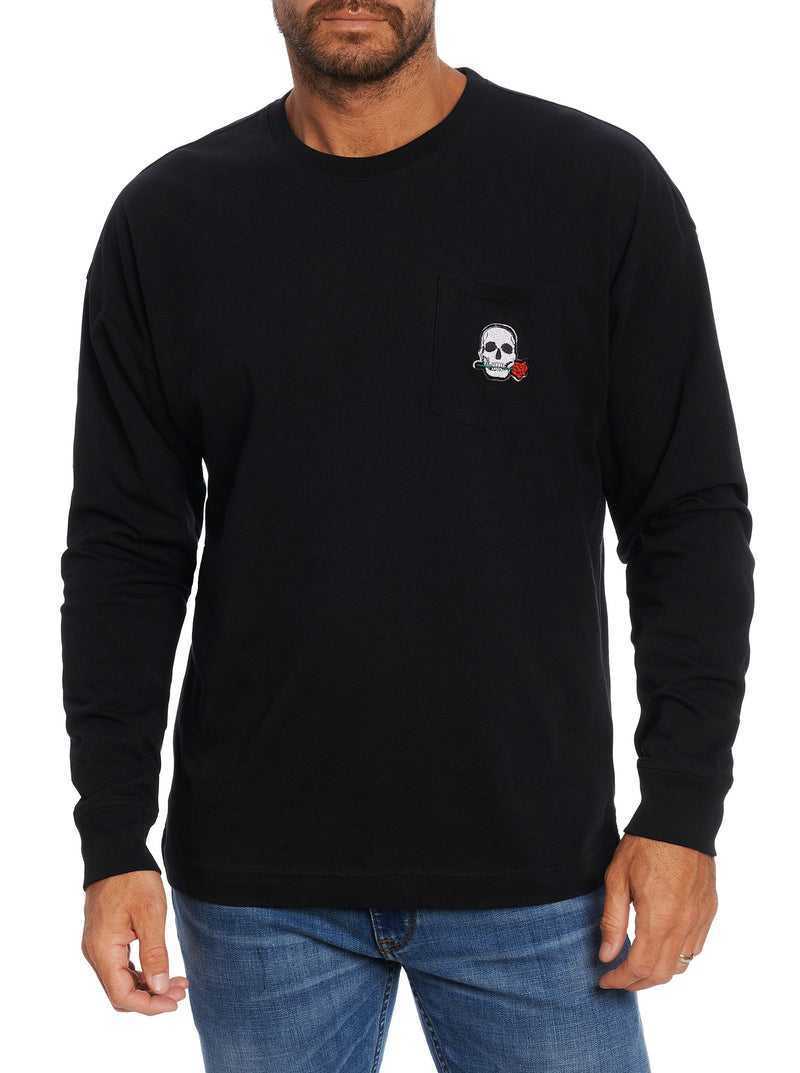 Black Robert Graham Las Vegas Long Sleeve T-shirt | 293456QNU