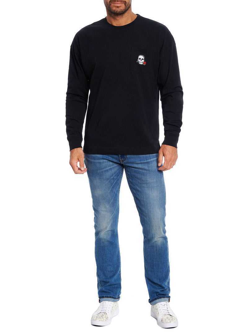 Black Robert Graham Las Vegas Long Sleeve T-shirt | 293456QNU