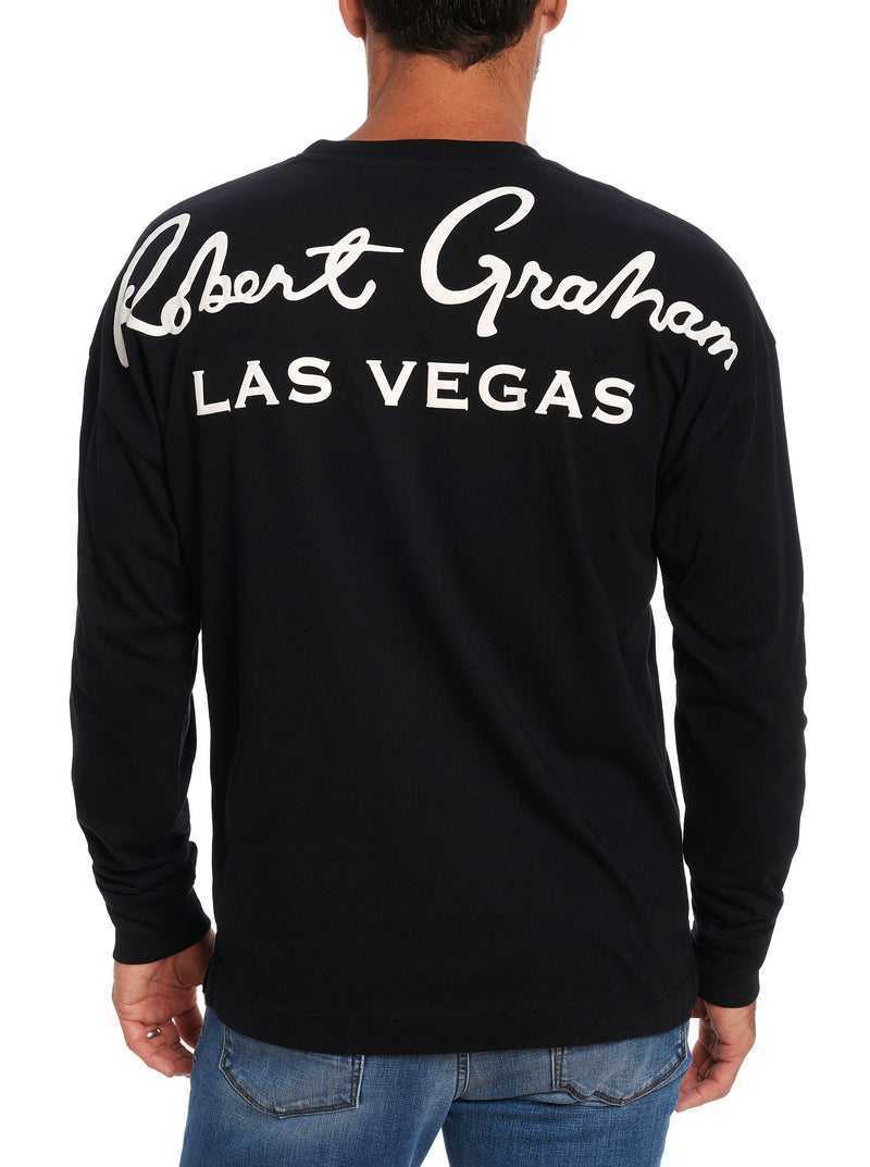 Black Robert Graham Las Vegas Long Sleeve T-shirt | 293456QNU