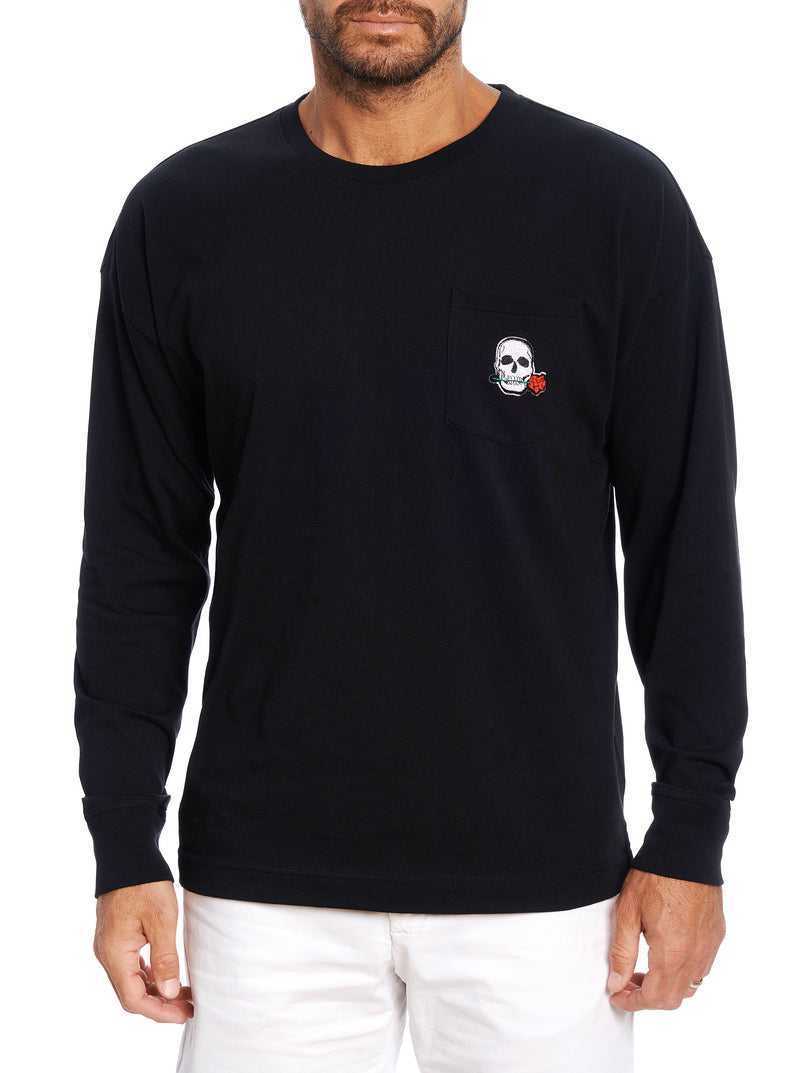 Black Robert Graham Miami Long Sleeve T-shirt | 948530NXM