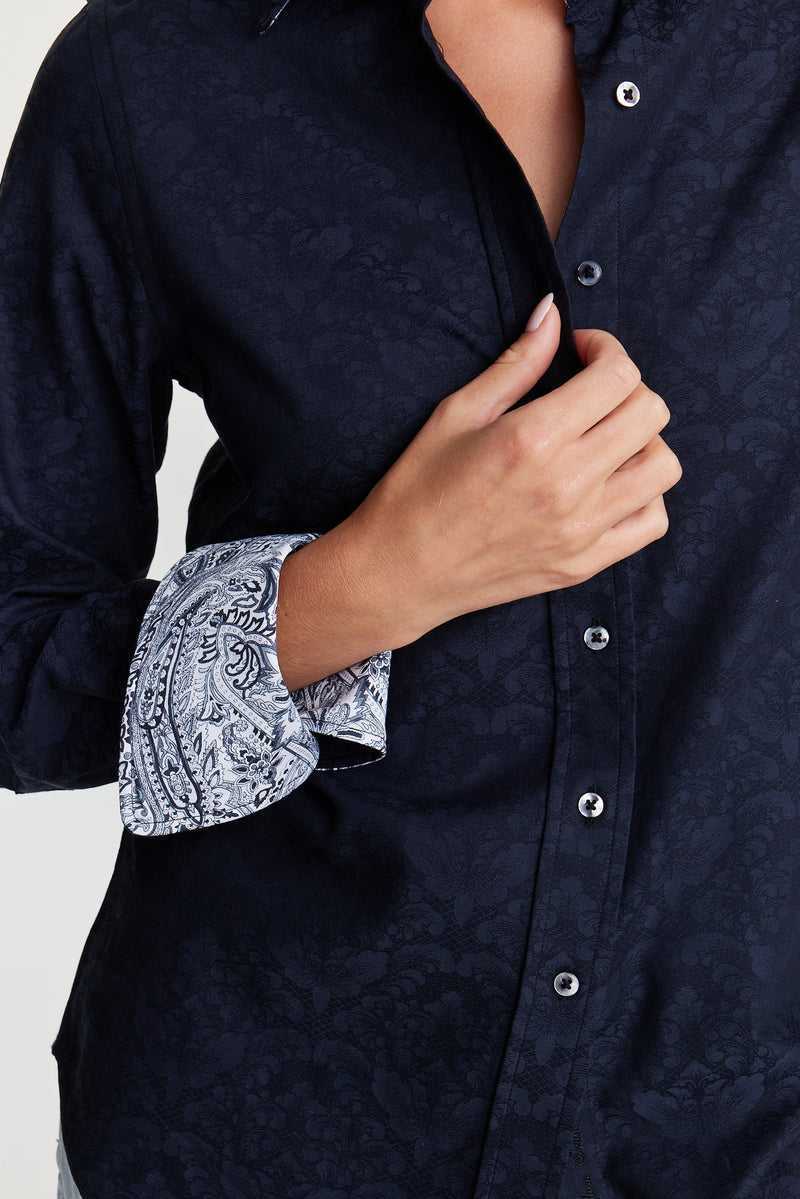 Black Robert Graham Priscilla Shirt | 531724RXQ