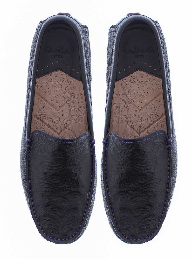 Black Robert Graham Shoreline Loafers | 741023XCD