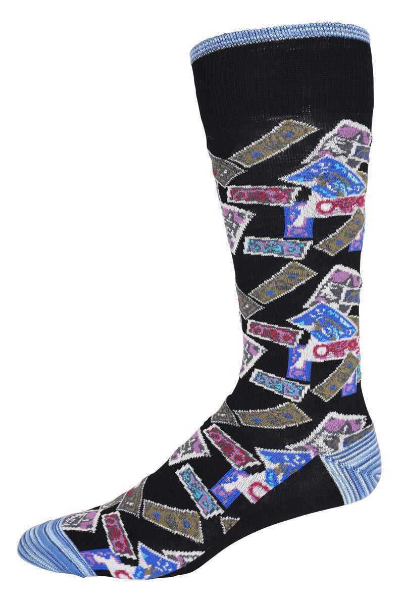 Black Robert Graham The Heist Sock | 415072CPT