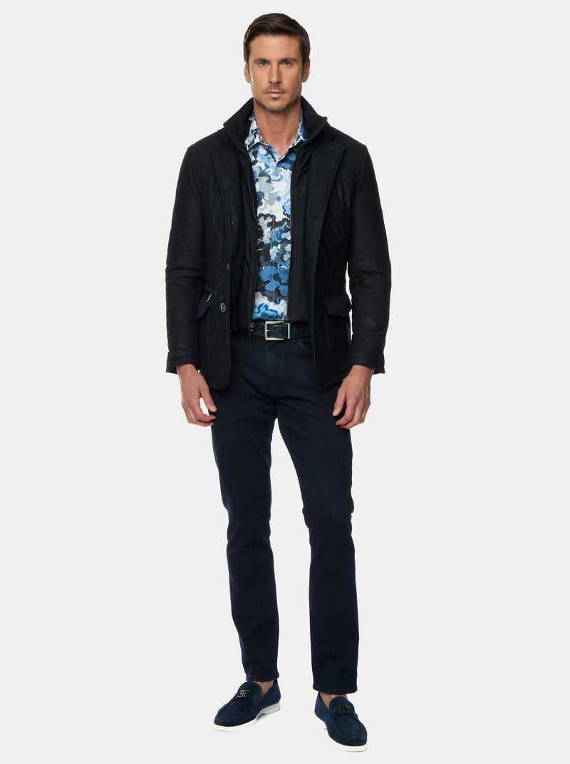 Black Robert Graham The Jetset V Woven Jacket | 017894IYV