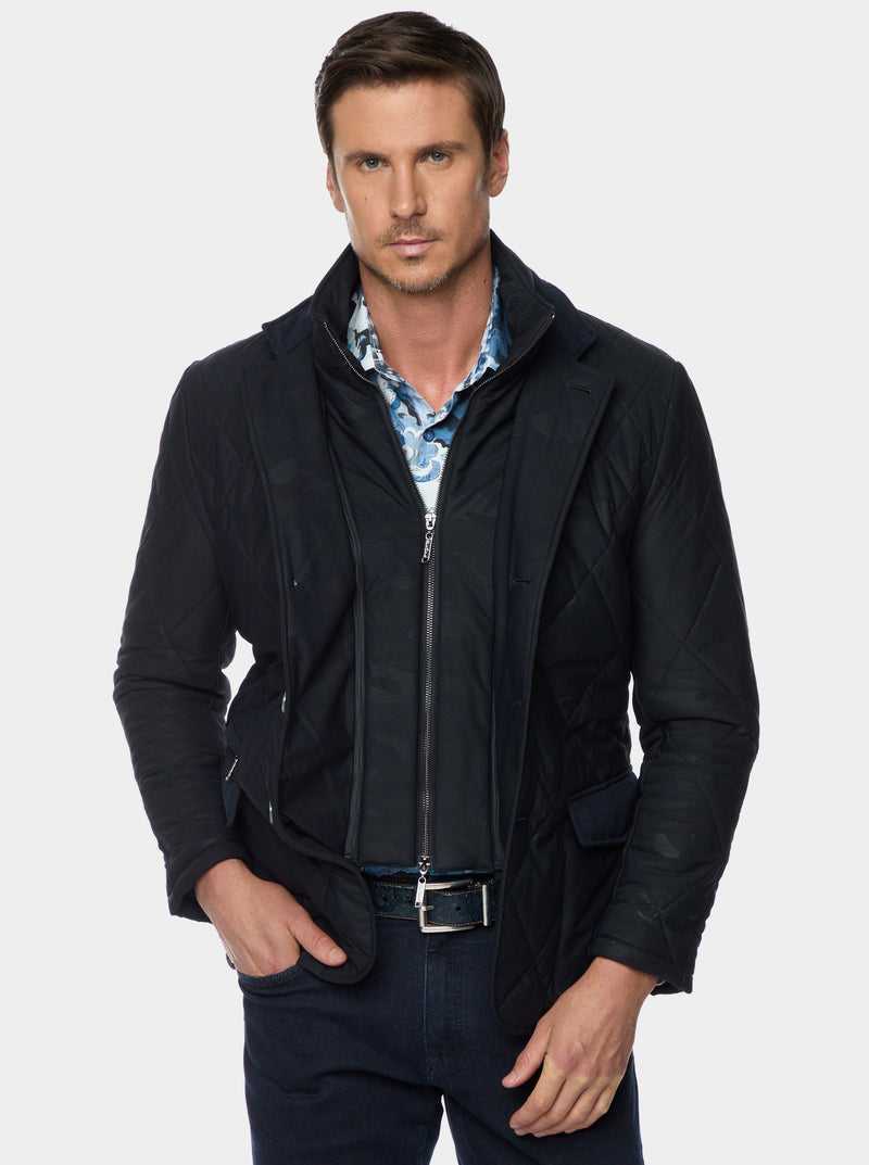 Black Robert Graham The Jetset V Woven Jacket | 017894IYV