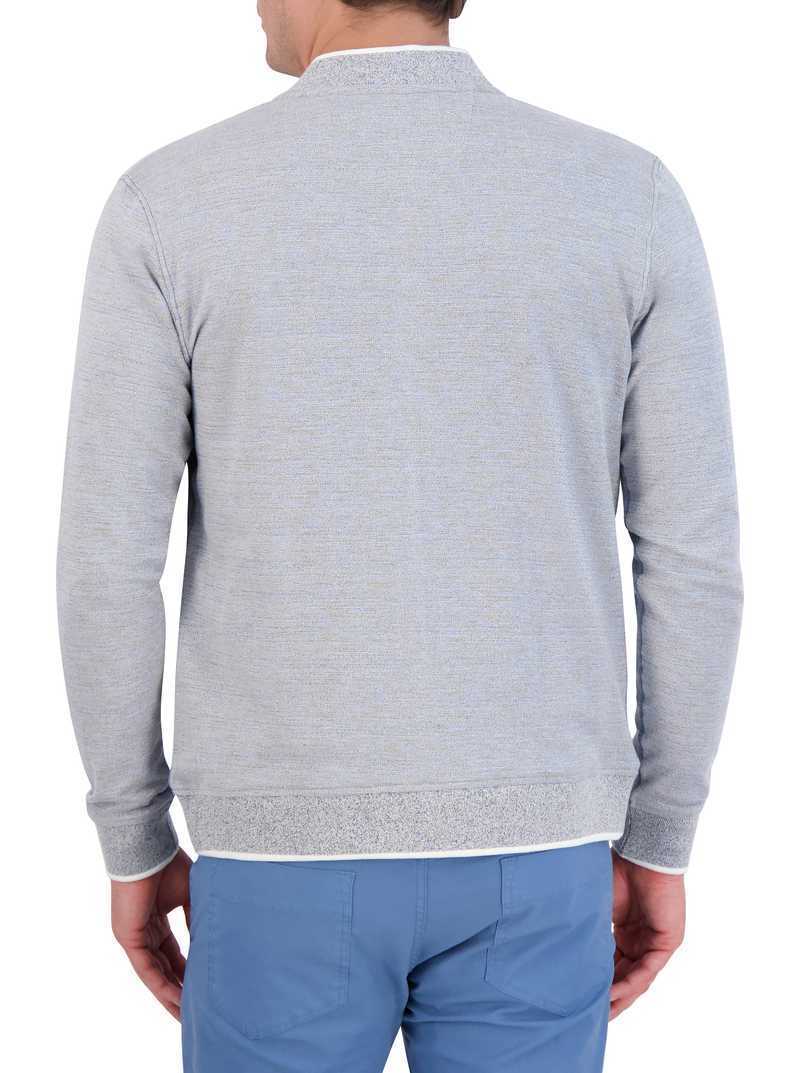 Blue Robert Graham Ackerman Long Sleeve Knit | 048257COV