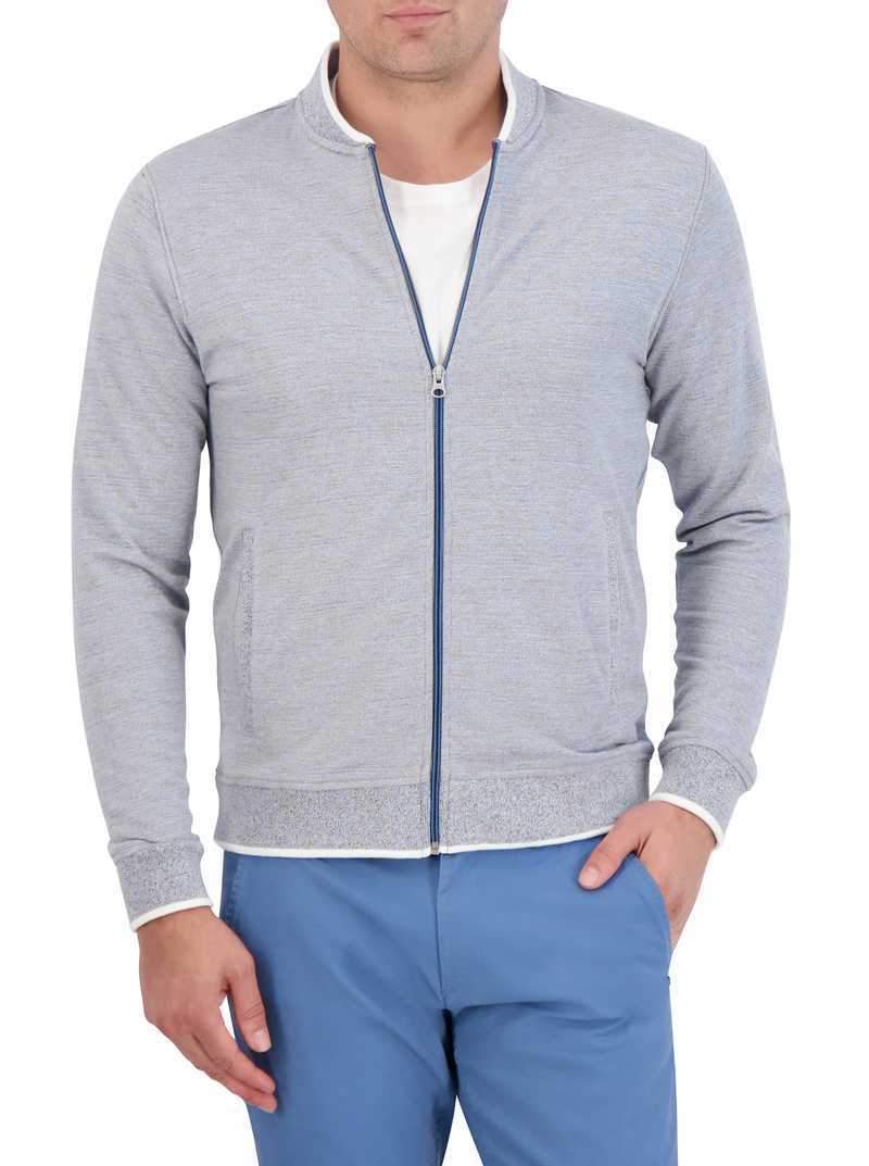 Blue Robert Graham Ackerman Long Sleeve Knit | 048257COV