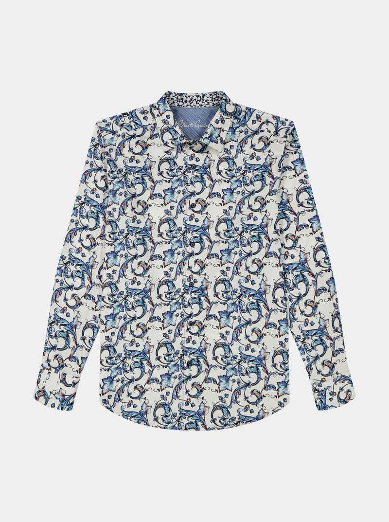 Blue Robert Graham Acosta Long Sleeve Button Down Shirt | 021549GYA