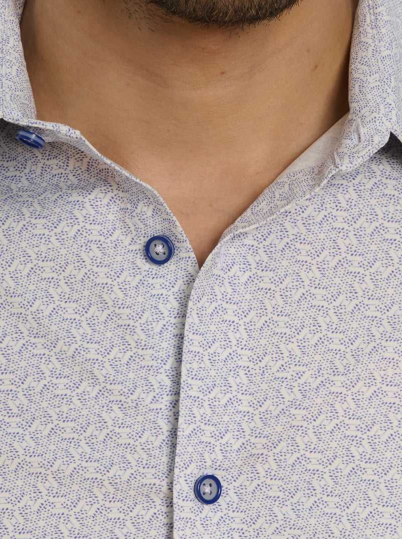 Blue Robert Graham Asterisk Long Sleeve Button Down Shirt | 854096KQC