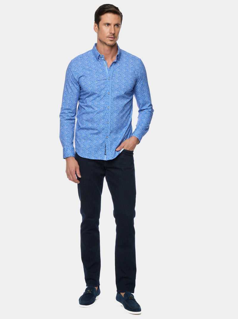 Blue Robert Graham Boden Long Sleeve Button Down Shirt | 508693JKN