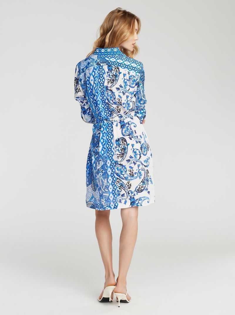 Blue Robert Graham Charlotte Dress | 768312NHP