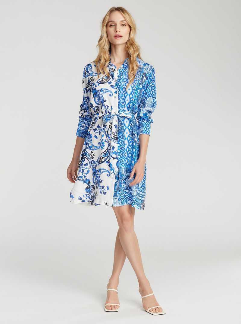 Blue Robert Graham Charlotte Dress | 768312NHP